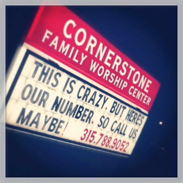 Church sign - call