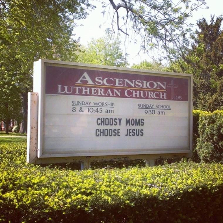 Church sign - choosy