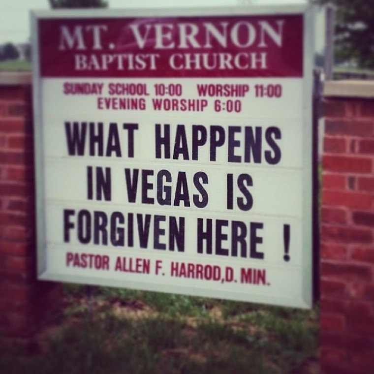 Church sign - vegas