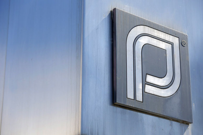 The Planned Parenthood logo is pictured outside a clinic in Boston, Massachusetts, June 27, 2014.