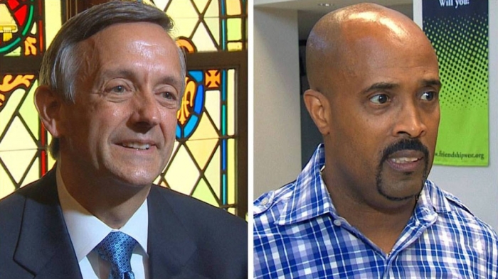 The Reverends Robert Jeffress and Frederick Haynes III are two Dallas, Texas, megachurch pastors who disagree on how the United States should deal with unaccompanied alien children trying to cross the nation's borders.
