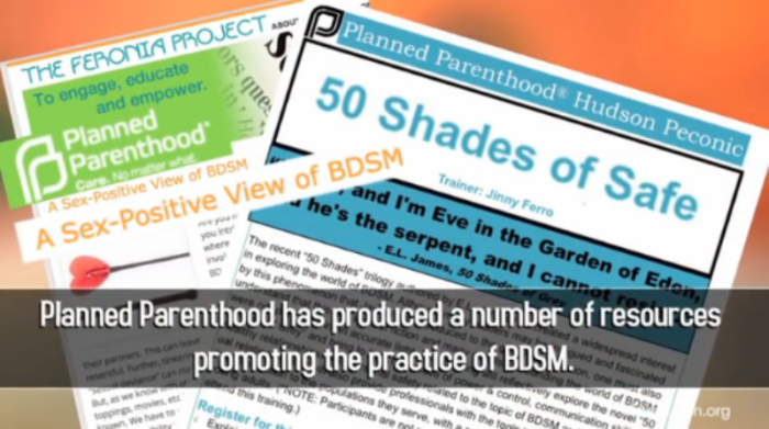 Planned Parenthood BDSM sex education materials, including '50 Shades of Safe.'