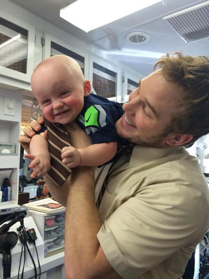 Chris Pratt and son Jack.
