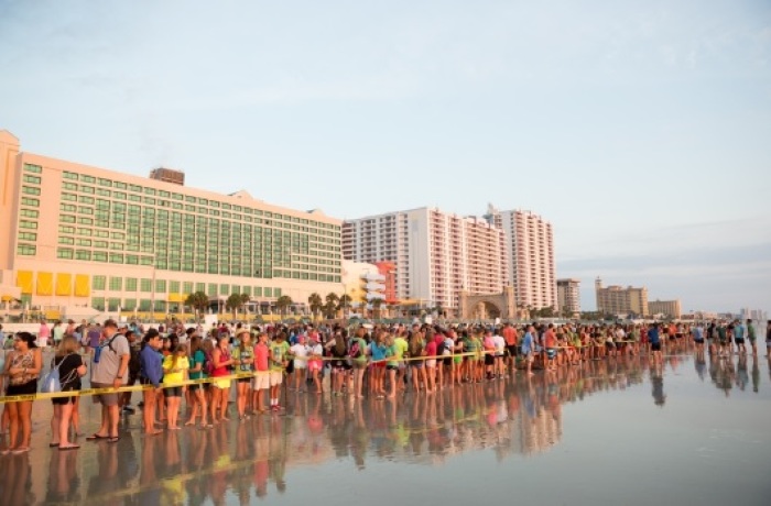 733 students were baptized during NewSpring's The Gauntlet summer camp in Daytona Beach Fla. on July 31.