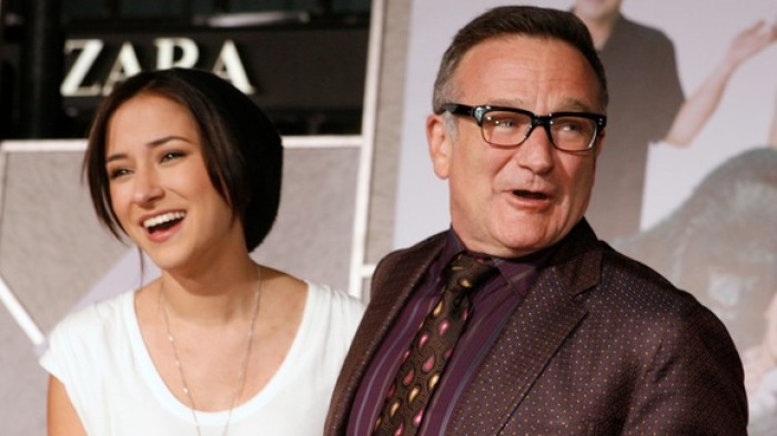 Zelda Williams and Robin Williams in this undated photo. Zelda Williams has left social media after receiving abuse in the wake of her father's death.