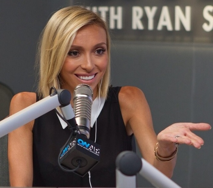 Guiliana Rancic during a radio interview with Ryan Seacrest.