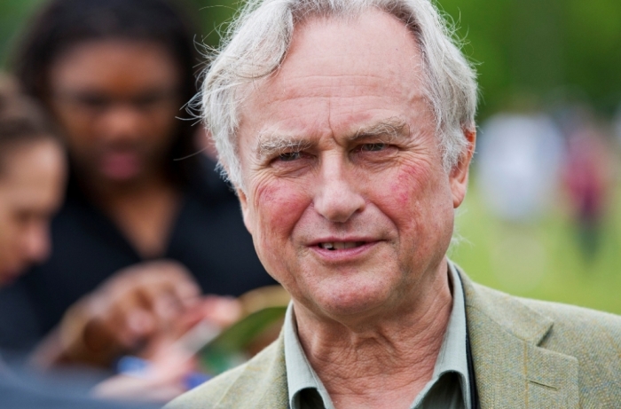 Well-known atheist and best-selling author Richard Dawkins speaks to supporters during the 'Rock Beyond Belief' festival at Fort Bragg Army Base in North Carolina, March 31, 2012.