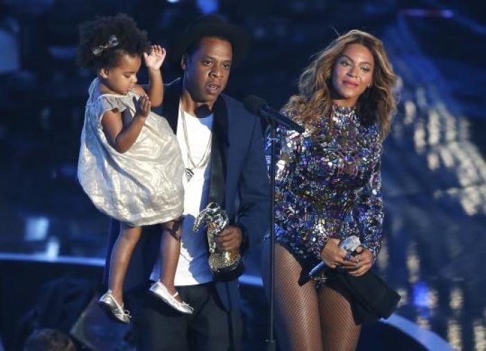 Beyonce, Jay Z and Blue Ivy at the MTV VMAs