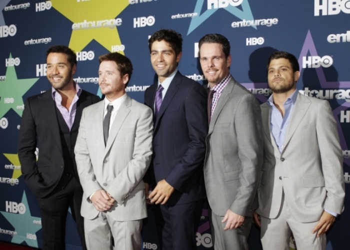Cast members of HBO's comedy-drama series 'Entourage' which has been reported to be adapted into a movie. The film will premiere this coming June 2015.