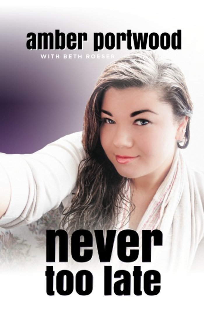Amber Portwood's book, 'Never Too Late.'
