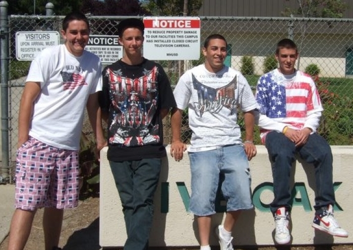 The plaintiffs in a student free speech case, Mariano v. Morgan Hill Unified School District. Students were reportedly told that they were not allowed to wear clothing with the American flag on it during a Cinco de Mayo celebration at Live Oak High School.