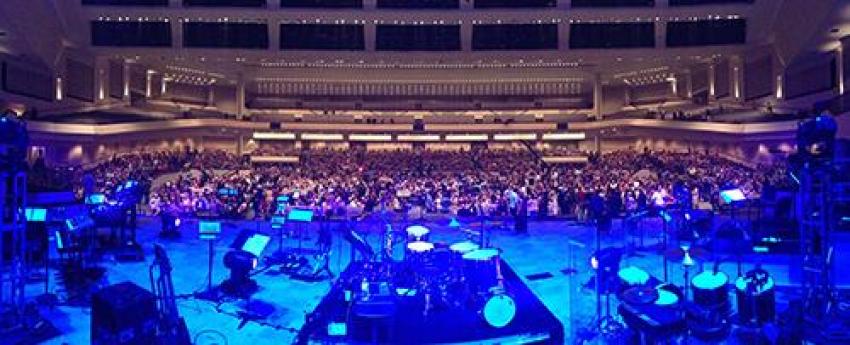 Worship Service at the Village Church in Flower Mound, Texas, January 10, 2014.