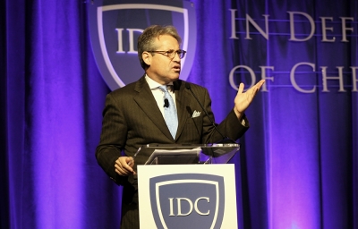 Eric Metaxas speaking at the In Defense of Christians Inaugural Summit, Washington, D.C, Sept. 11, 2014.