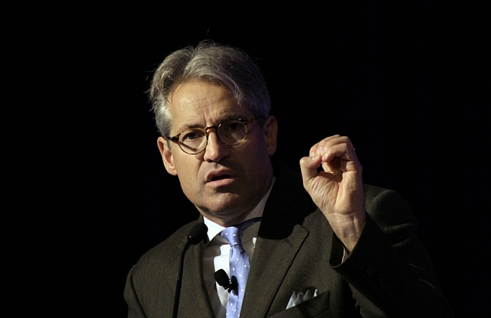 Eric Metaxas speaking at the In Defense of Christians Inaugural Summit, Washington, D.C, Sept. 11, 2014.