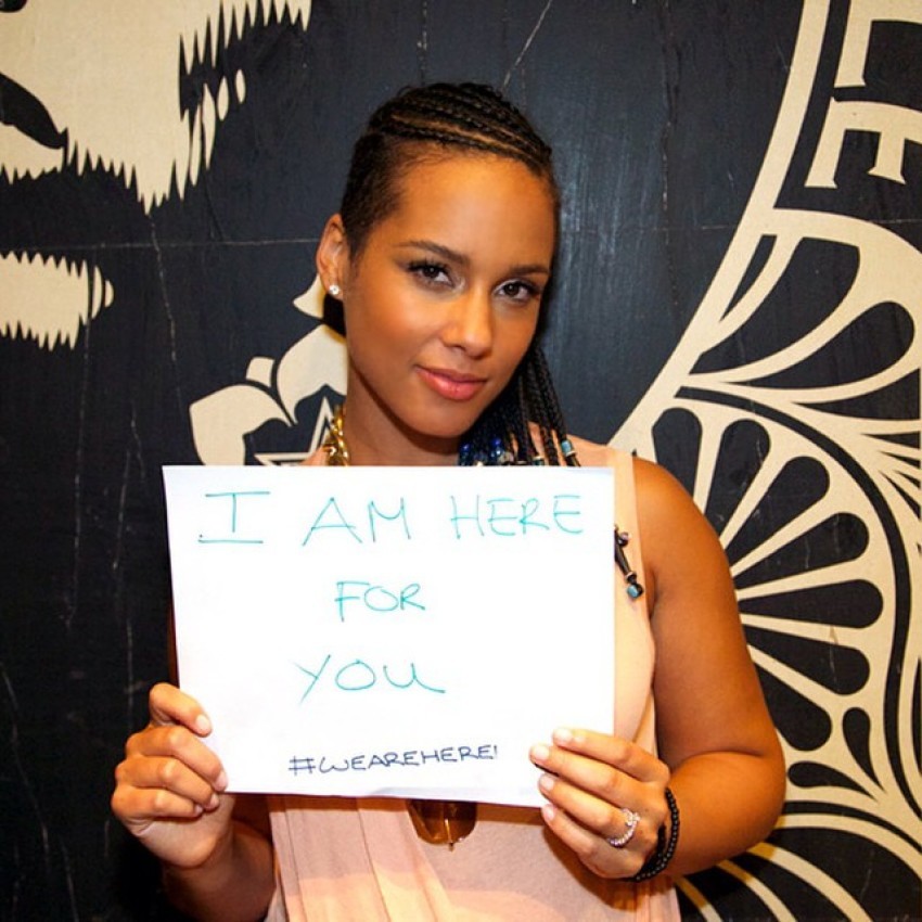 Alicia Keys has launched her "We Are Here" movement