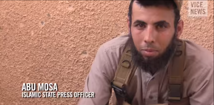 Islamic State Press Officer Abu Mosa.