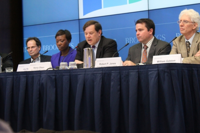 Panelists at the Brookings Institute release of the Public Religion Research Institute's 2014 American Values Survey in Washington D.C. share their thoughts of the survey's findings.