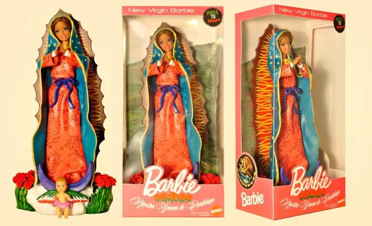 Marianela Perelli and Pool Paolini recreated Barbie to resemble the Virgin Mary.