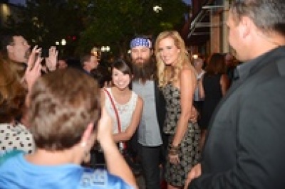 Duck Dynasty stars attended the premiere of the film 'The Song' on Sept. 23, 2014.