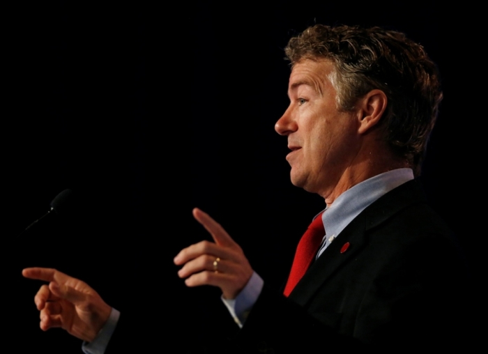 U.S. Senator Rand Paul, R-Ky., delivers remarks at the morning plenary session of the Values Voter Summit in Washington, September 26, 2014.