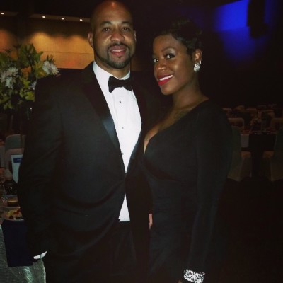 Fantasia Barrino is pictured with her husband, Kendall Taylor.