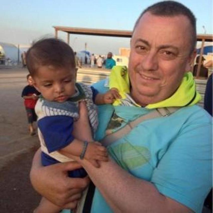 An undated family handout photo of British aid worker Alan "Gadget" Henning taken at a refugee camp on the Turkish-Syria border. Islamic State militants fighting in Iraq and Syria posted a video on Friday, October 3, 2014, that shows the beheading of Henning, triggering condemnation by the British and U.S. governments.