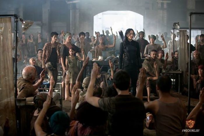 A scene from The Hunger Games: Mockingjay- Part 1