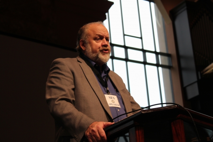 Gary Habermas, distinguished research professor and chair of the Department of Philosophy and Theology at Liberty University and visiting professor at Southern Evangelical Seminary, speaks at the Annual National Conference on Christian Apologetics in Charlotte, N.C., Oct. 10, 2014.