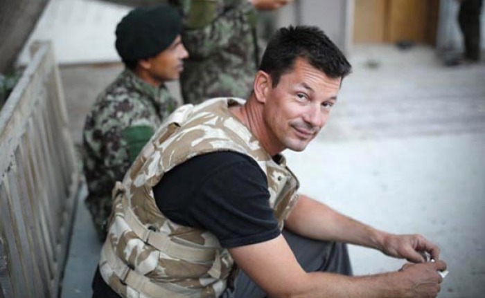 British war photographer John Cantlie before being taken hostage by the Islamic State.