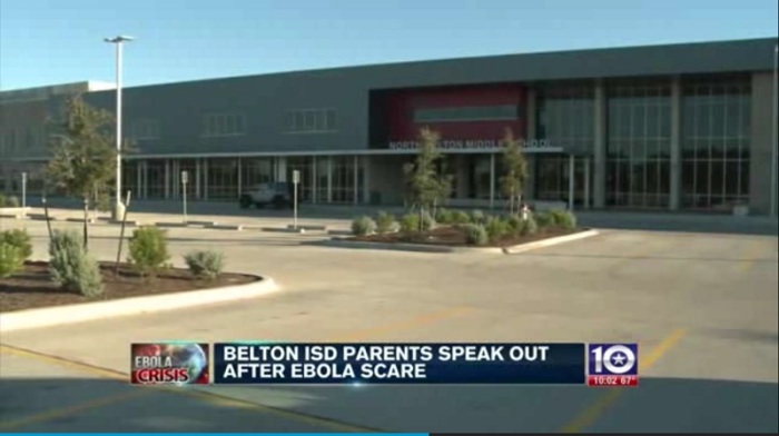 North Belton Middle School in Texas, in a video released Oct. 16, 2014.