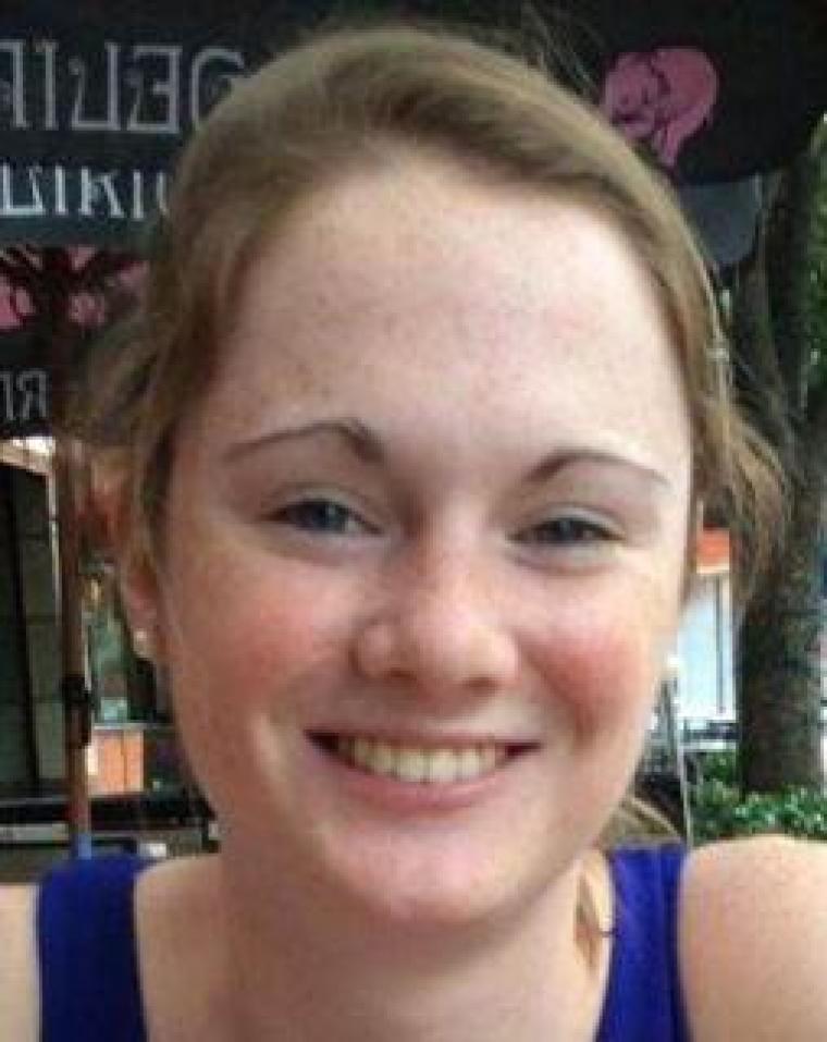 Hannah Graham, 18, a University of Virginia student missing since the weekend, is shown in this missing persons poster released by Charlottesville Police Dept. in Charlottesville, Virginia September 18, 2014.