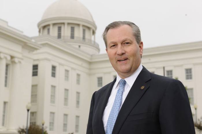 Republican Alabama House Speaker Mike Hubbard, 52, was indicted and charged with 23 felony corruption counts by a grand jury Monday October 20, 2014.