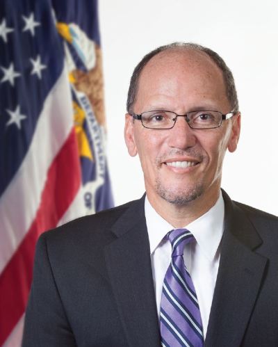 Thomas Perez, Secretary of the Department of Labor.