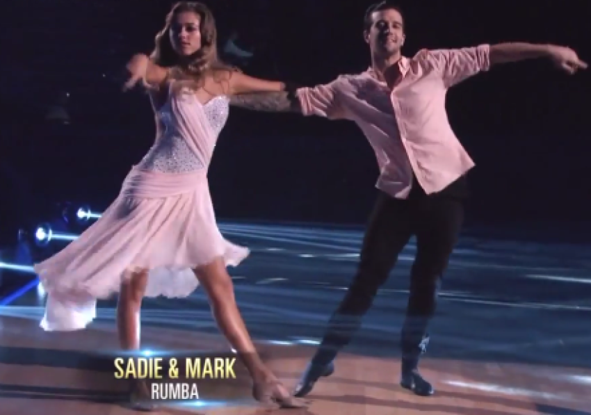 Sadie Robertson and Mark Ballas appeared on "Dancing with the Stars" on Oct. 20, 2014.