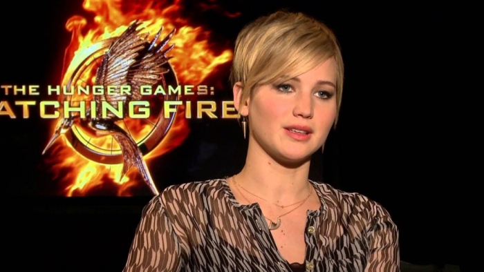 Jennifer Lawrence at the Hunger Games press junket