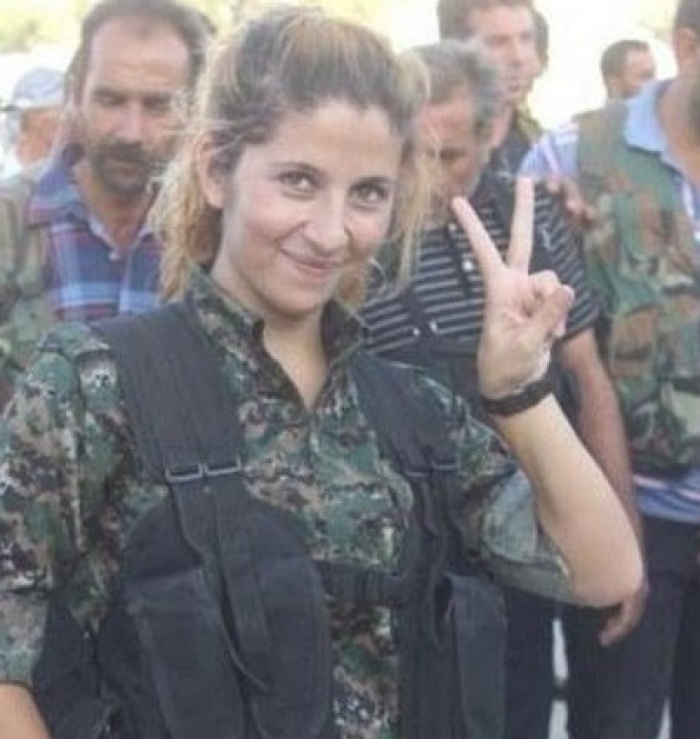 Rehana, a Kurdish Peshmerga fighter.
