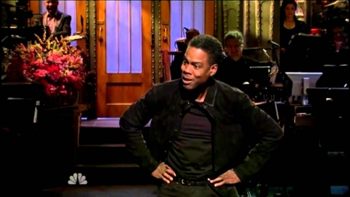 Chris Rock doing the opening monologue on SNL
