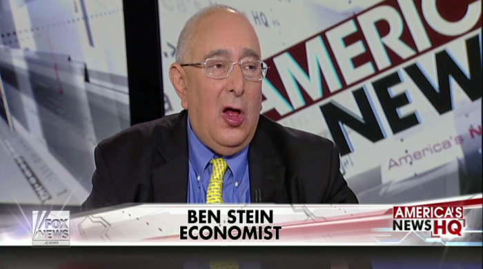 Economist and conservative political pundit Ben Stein on Fox News Monday, November 3, 2014.