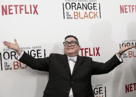 Actress Lea DeLaria attends the season two premiere of "Orange is the New Black" in New York May 15, 2014.