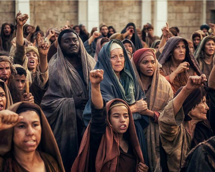 A still from the new NBC series A.D. based on the life of the early church.