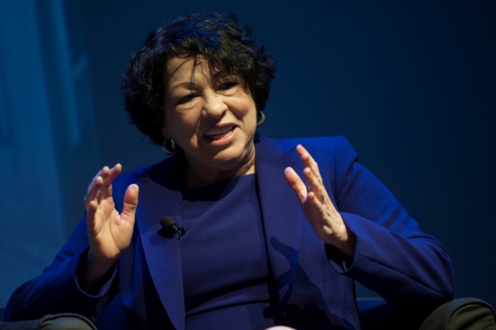 U.S. Supreme Court Justice Sonia Sotomayor speaks during a questions and answer forum with journalist Maria Hinojosa (not pictured) at the Museo del Barrio in New York, January 19, 2013.
