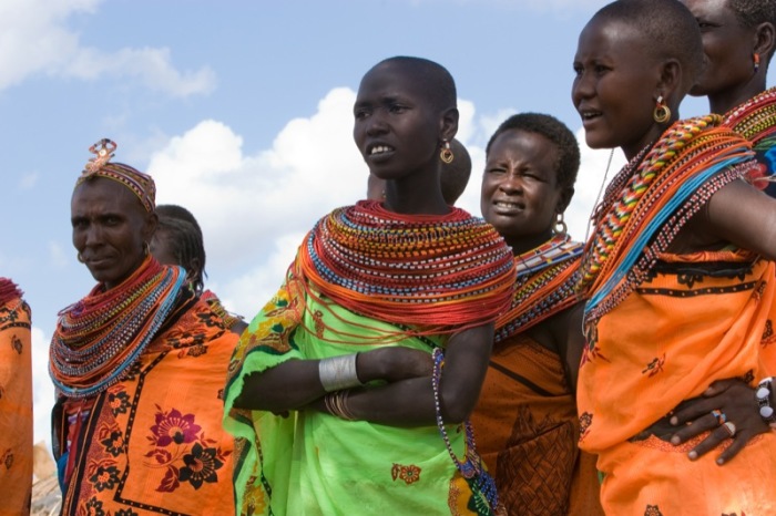 Local women near the Shaba National Reserve in Kenya