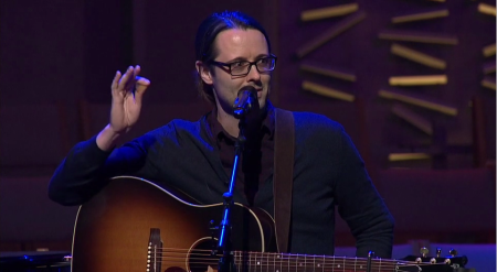 Chris Picco at the memorial service for his wife, Ashley, 30, and his son, James Lennon.