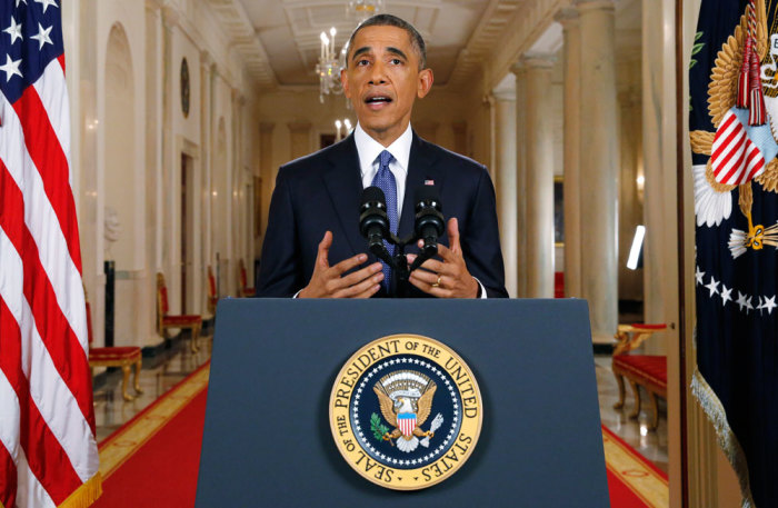 U.S. President Barack Obama announces executive actions on U.S. immigration policy during a nationally televised address from the White House in Washington, November 20, 2014. Obama outlined a plan on Thursday to ease the threat of deportation for about 4.7 million undocumented immigrants.