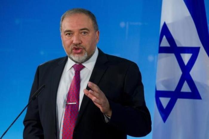 Israeli Foreign Minister Avigdor Lieberman speaks during a news conference after talks with his German counterpart Frank-Walter Steinmeier in Berlin June 30, 2014.