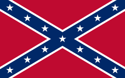 A battle flag of the Confederate States of America.