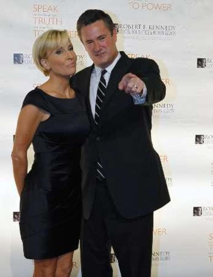 Joe Scarborough and Mika Brzezinski attend the Robert F. Kennedy Center for Justice & Human Rights Ripple of Hope awards dinner in New York November 17, 2010.