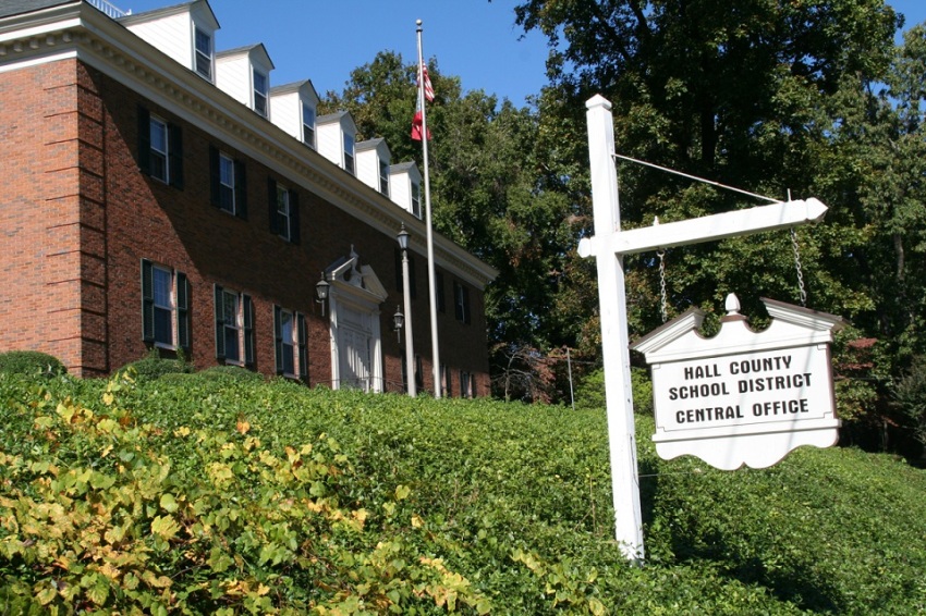 The central office of Hall County School District, located in Georgia.
