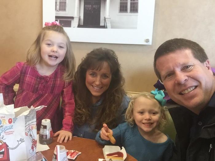 Josie Duggar celebrates her fifth birthday with her parents and siblings.