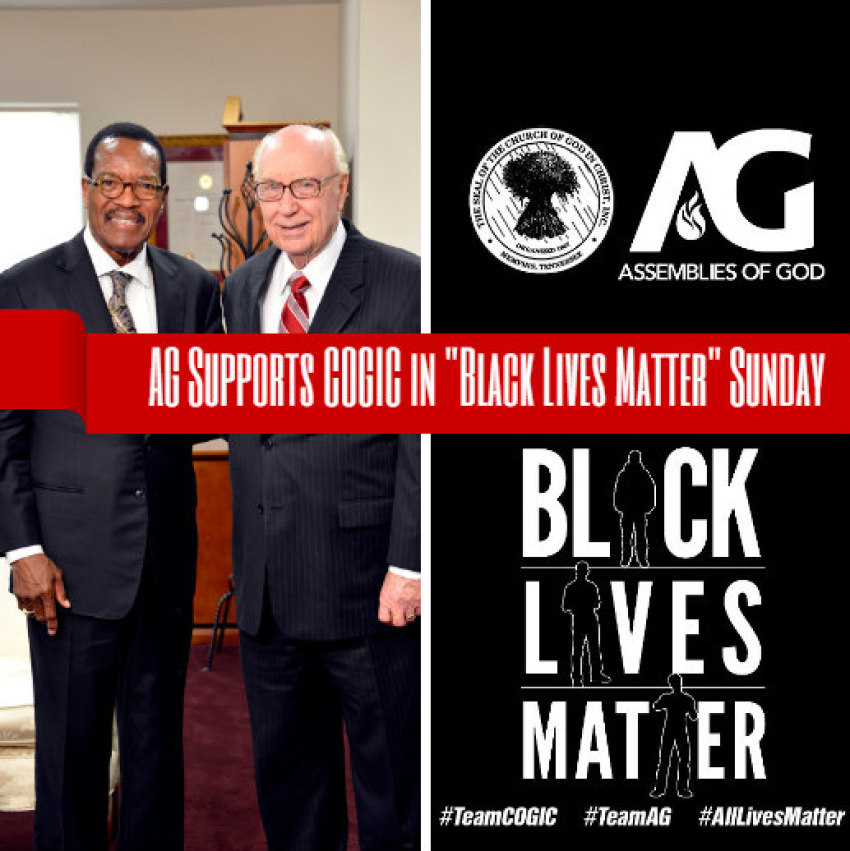 Charles E. Blake, presiding bishop of the Church of God in Christ, and George O. Wood, general superintendent of the Assemblies of God, have jointly called for Dec. 14, 2014, to be "Black Lives Matter Sunday," in light of the deaths of Michael Brown and Eric Garner during police confrontations.